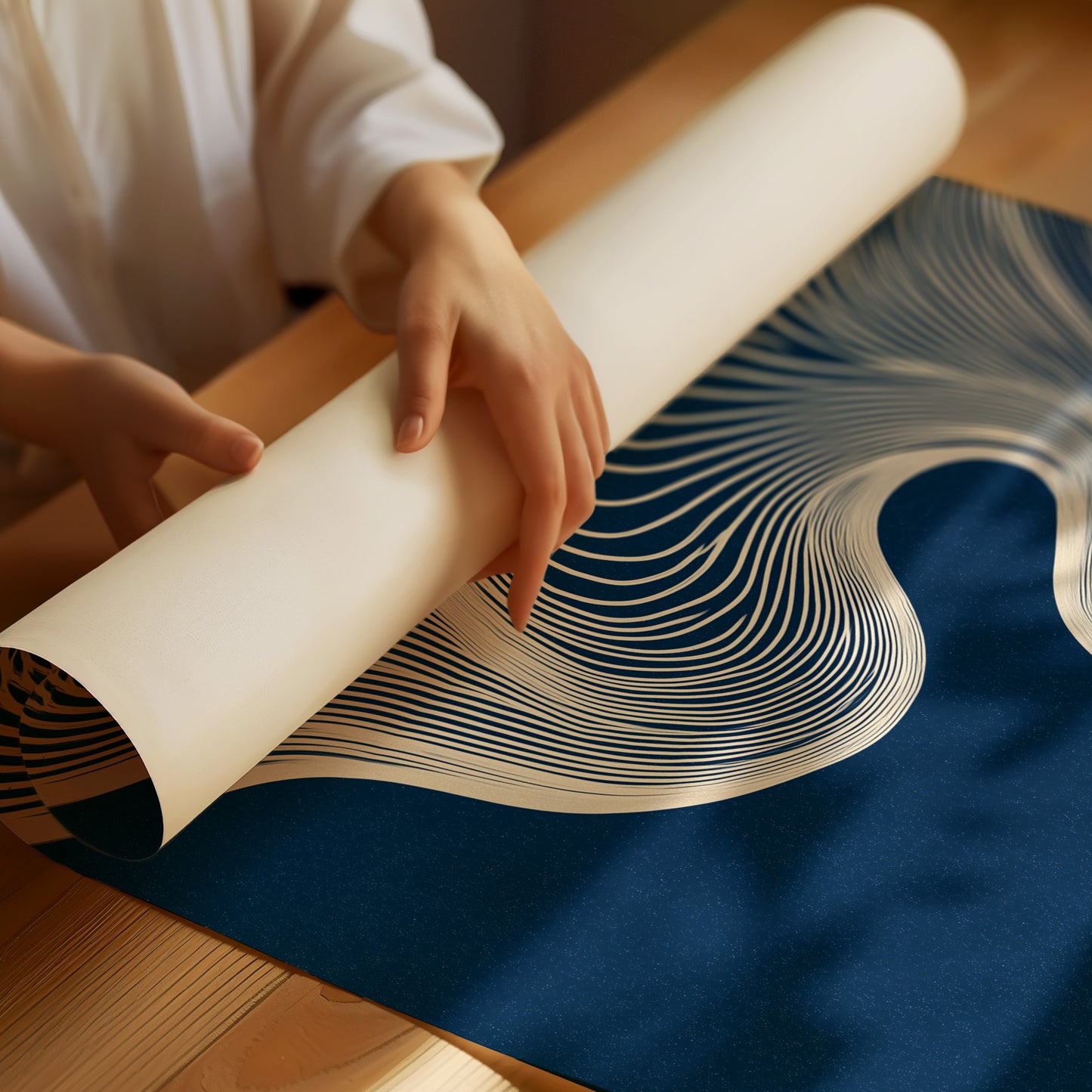 Currents Beneath Indigo Silence