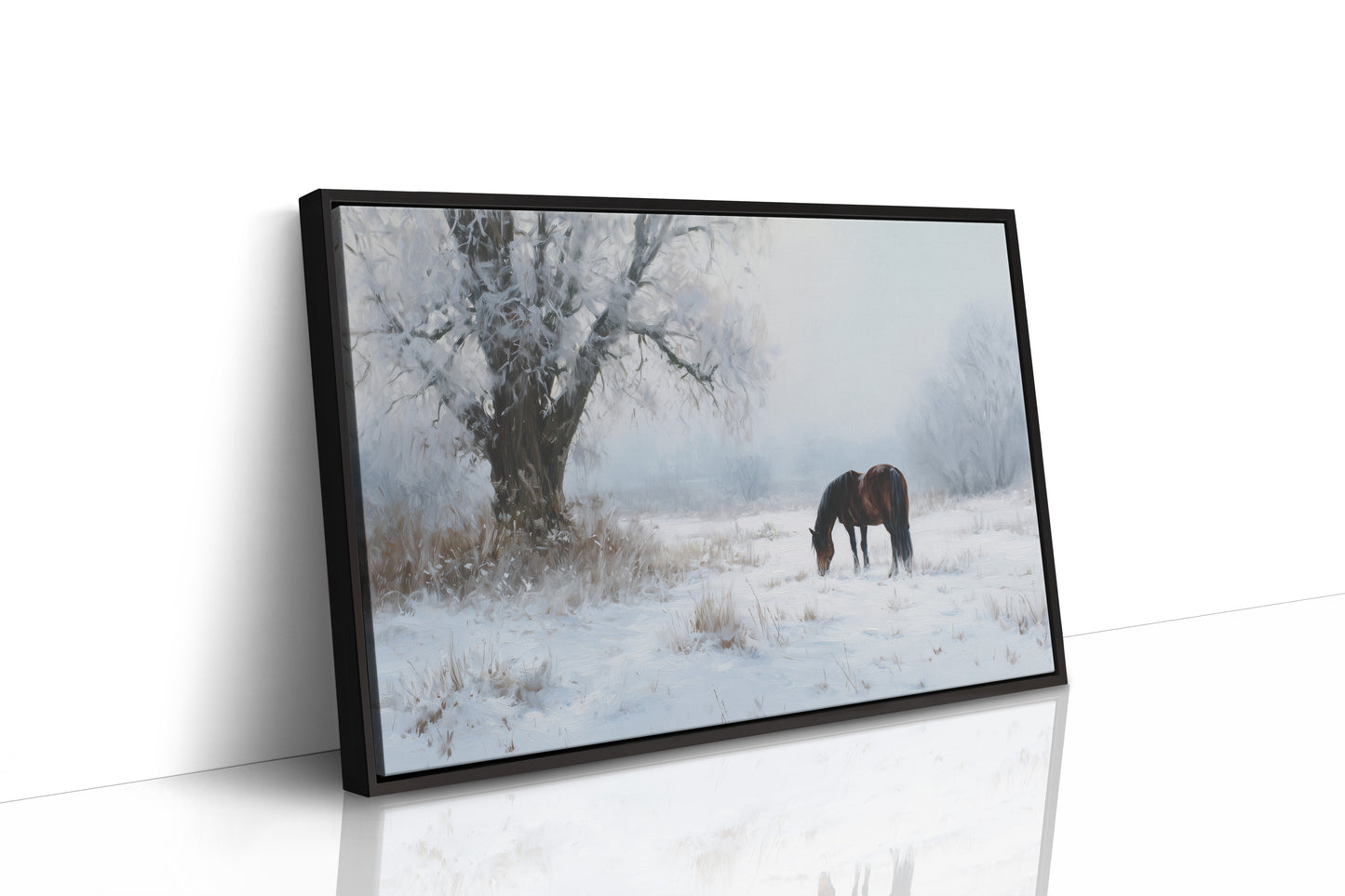 Solitude Grazes Through Winter's Quiet