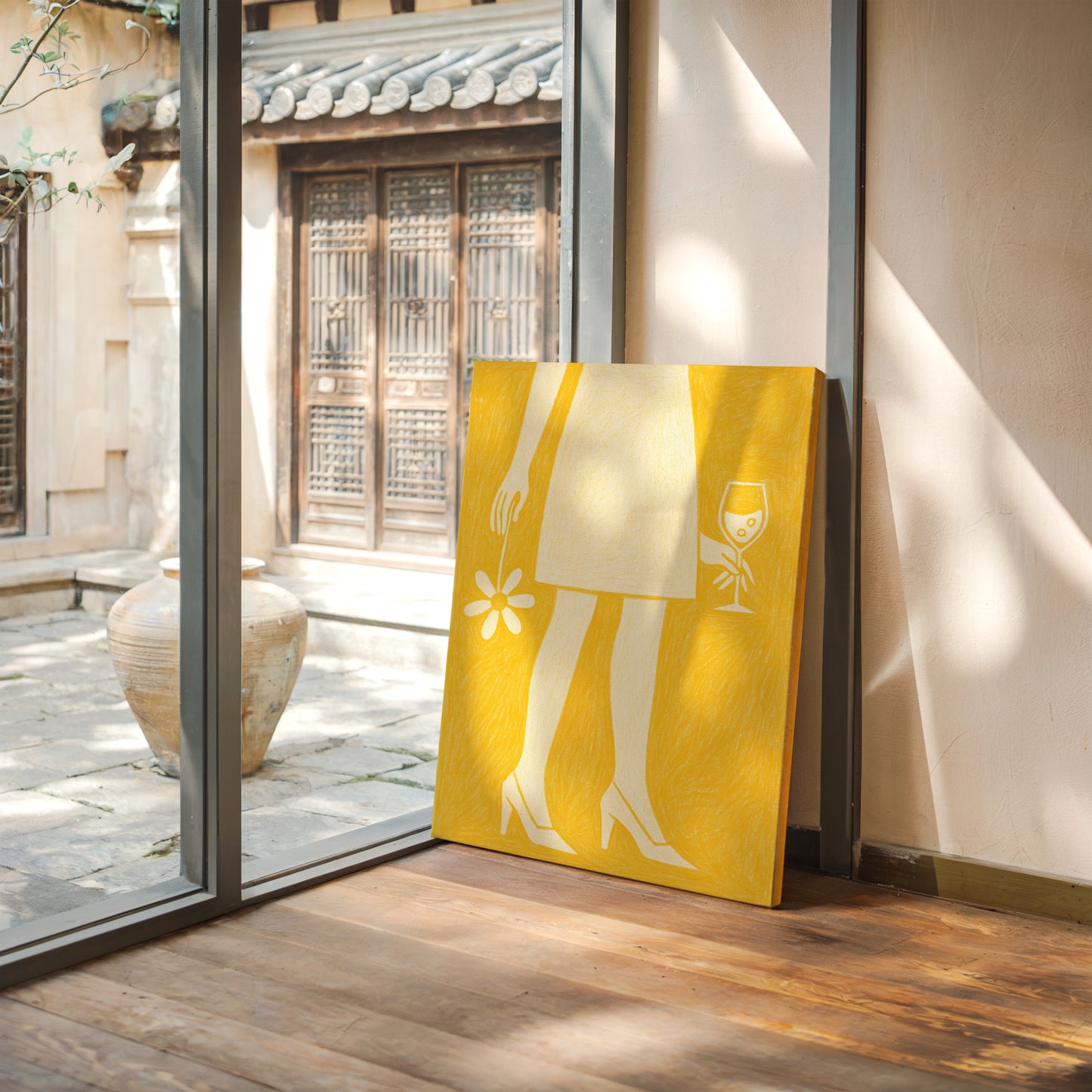 Daisy and Bubbles in Yellow