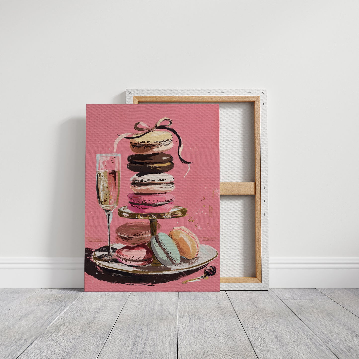 Champagne and Macarons: A Confectionary Tower