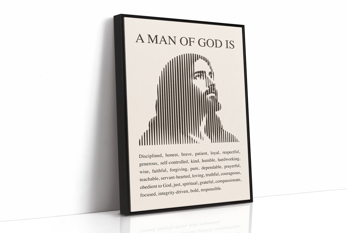 A Man of God: Ivory Line Portrait