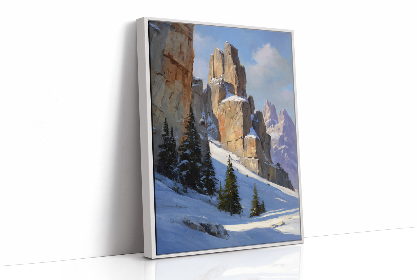 Winter Towers Pierce Azure Skies