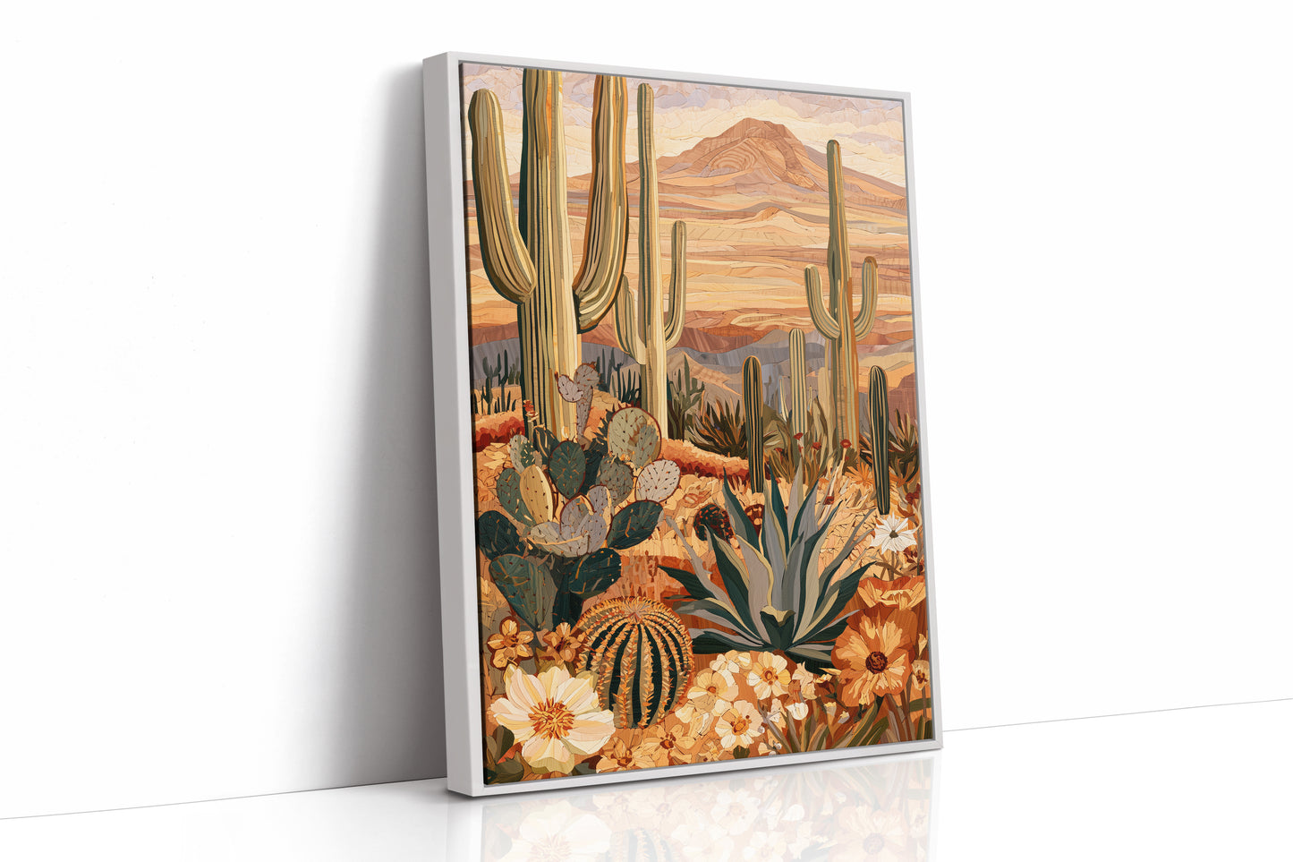 Saguaro Grove At Midday