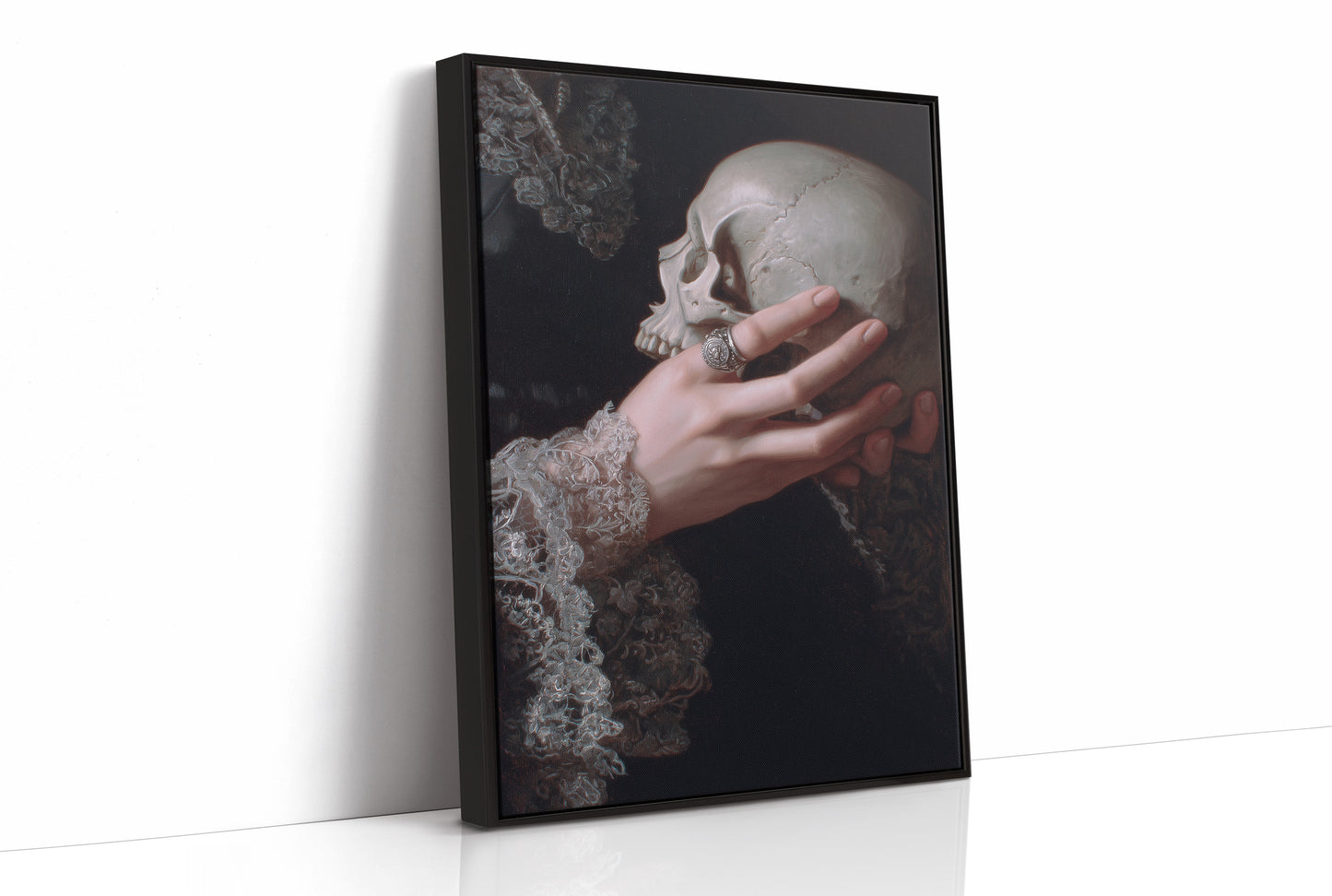 Lace Cuffs Hold Mortality Close