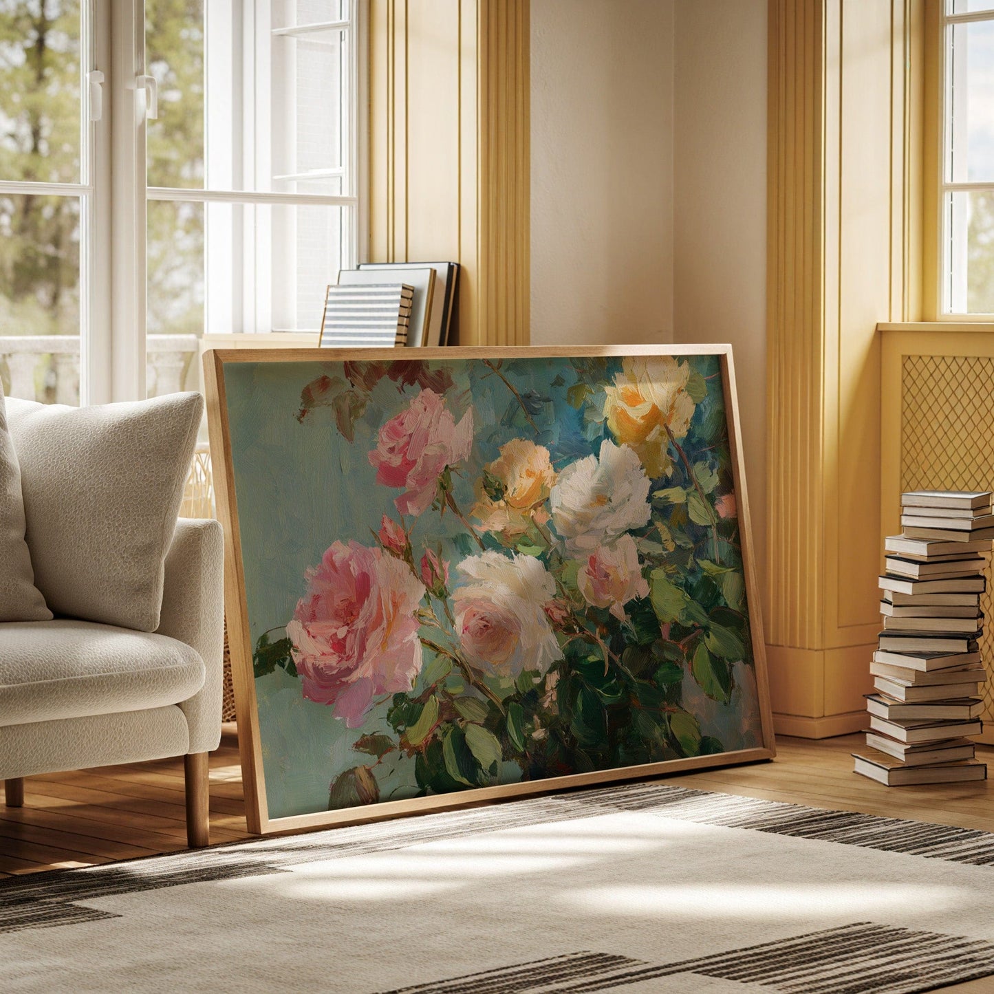 Summer Roses Catch Morning Light