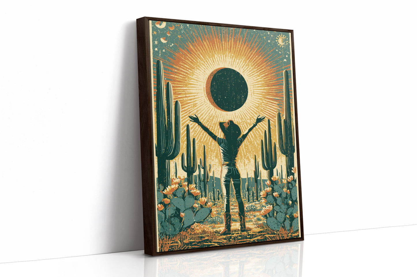 Eclipse in the Desert: Sun Salutation