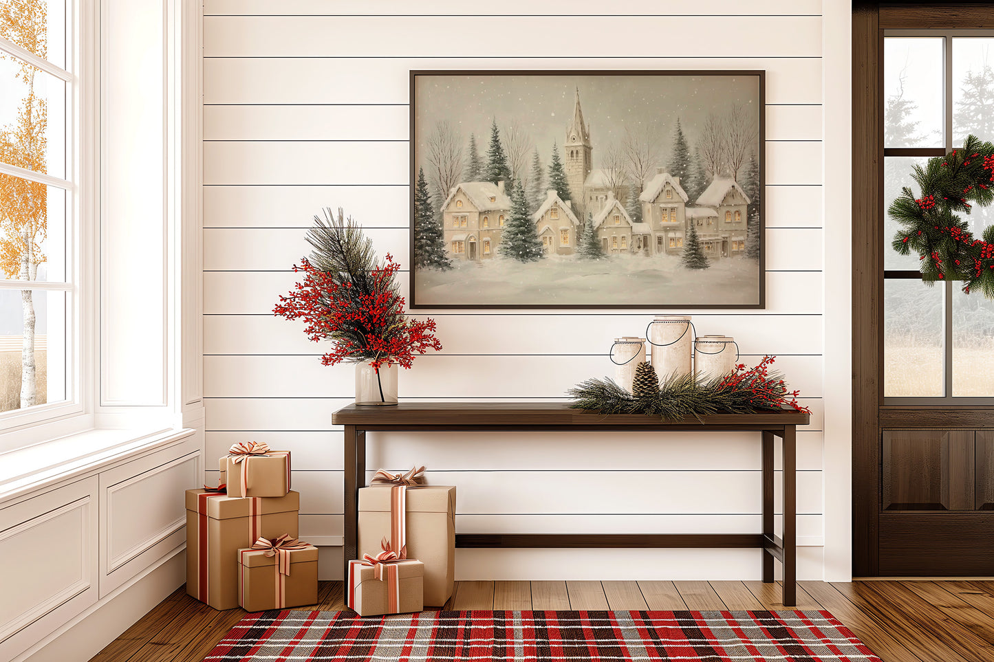 Snow Falls On Silent Chapel Street