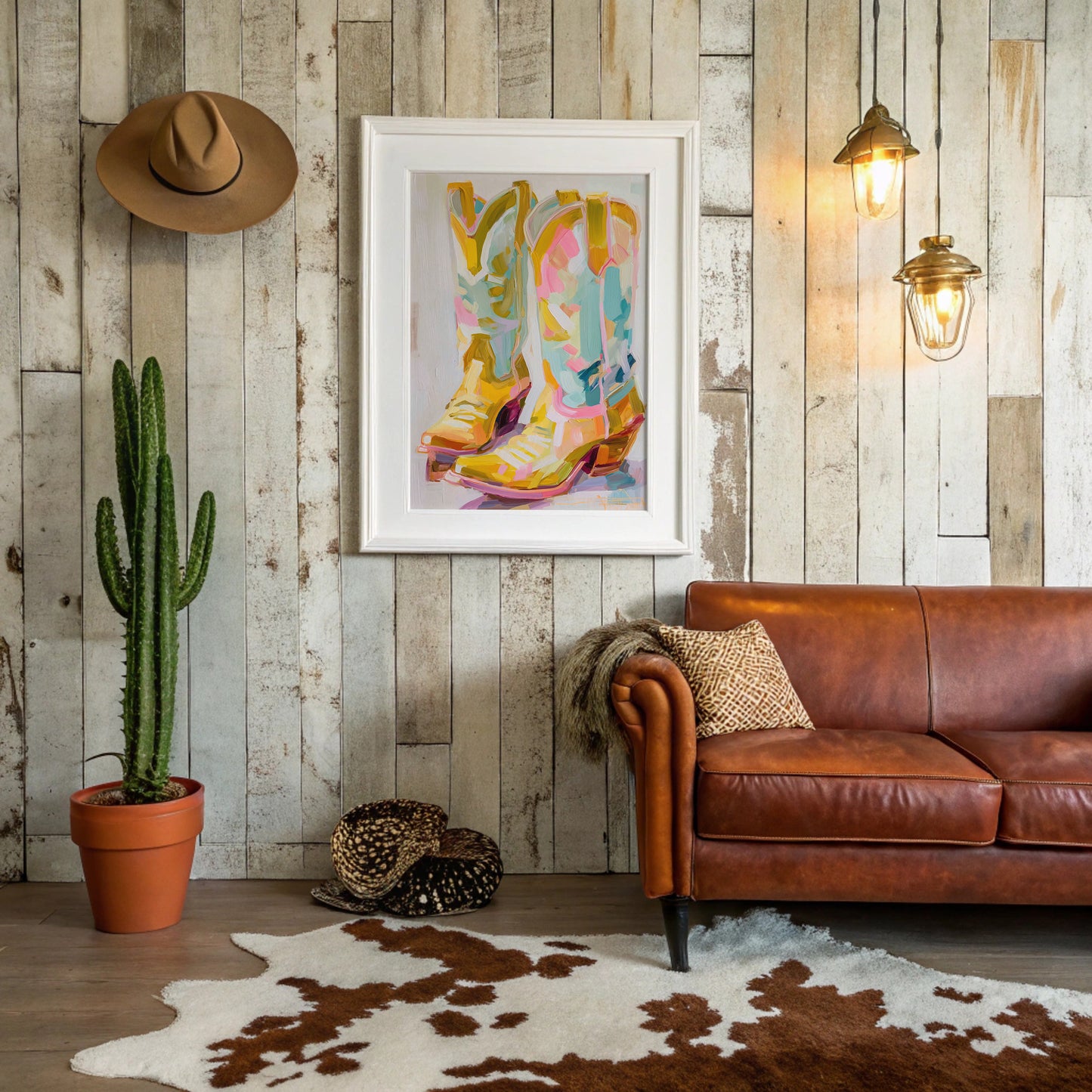 Dancing Boots Catch Sunset Colors