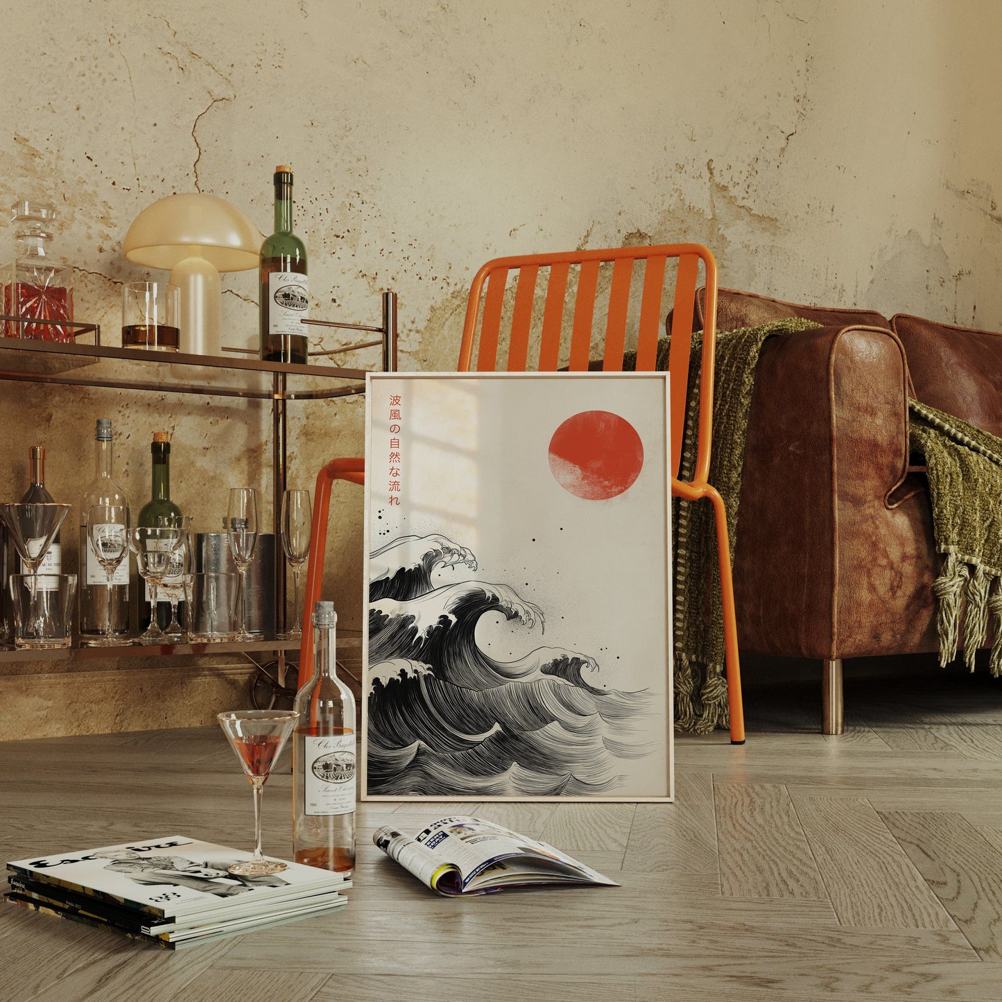 Japanese Ink Waves – The Flow of Nature