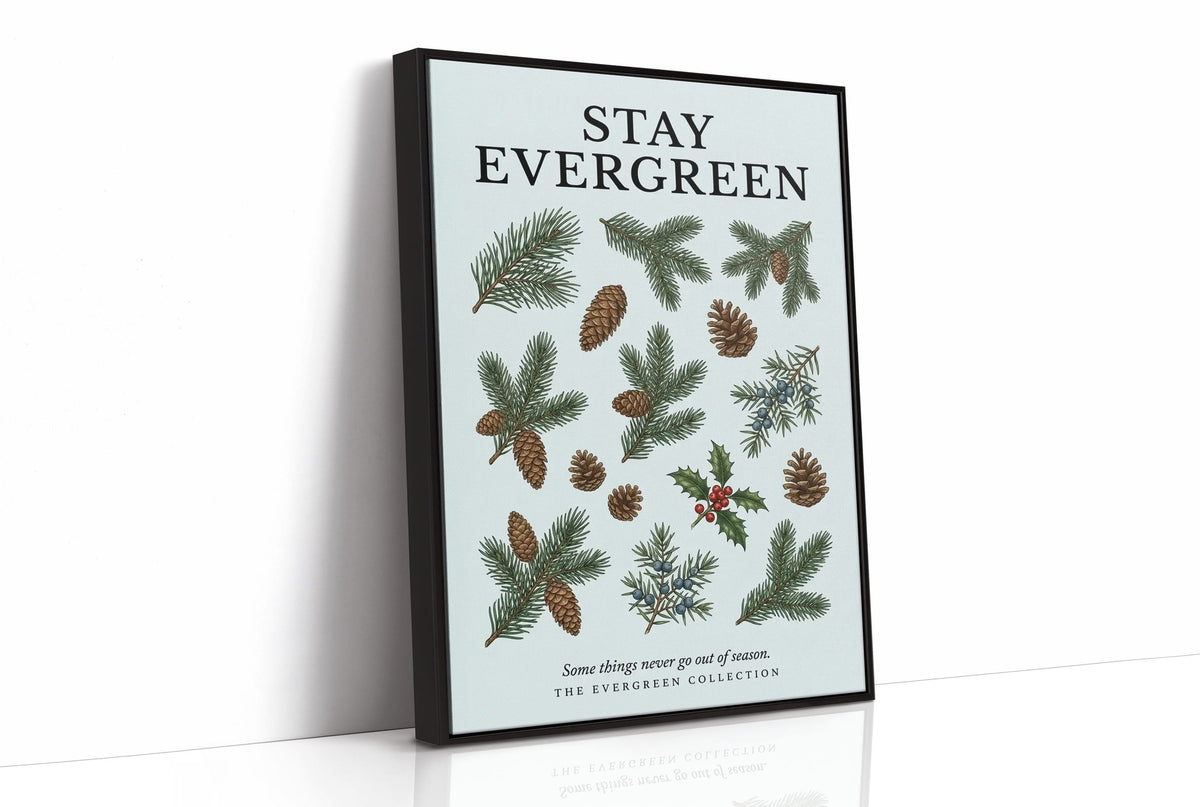 Stay Evergreen: Vintage Pine & Holly Chart