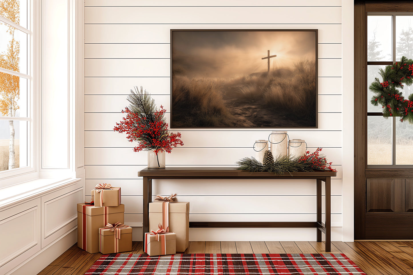 Faith Stands Tall At Dawn's Edge