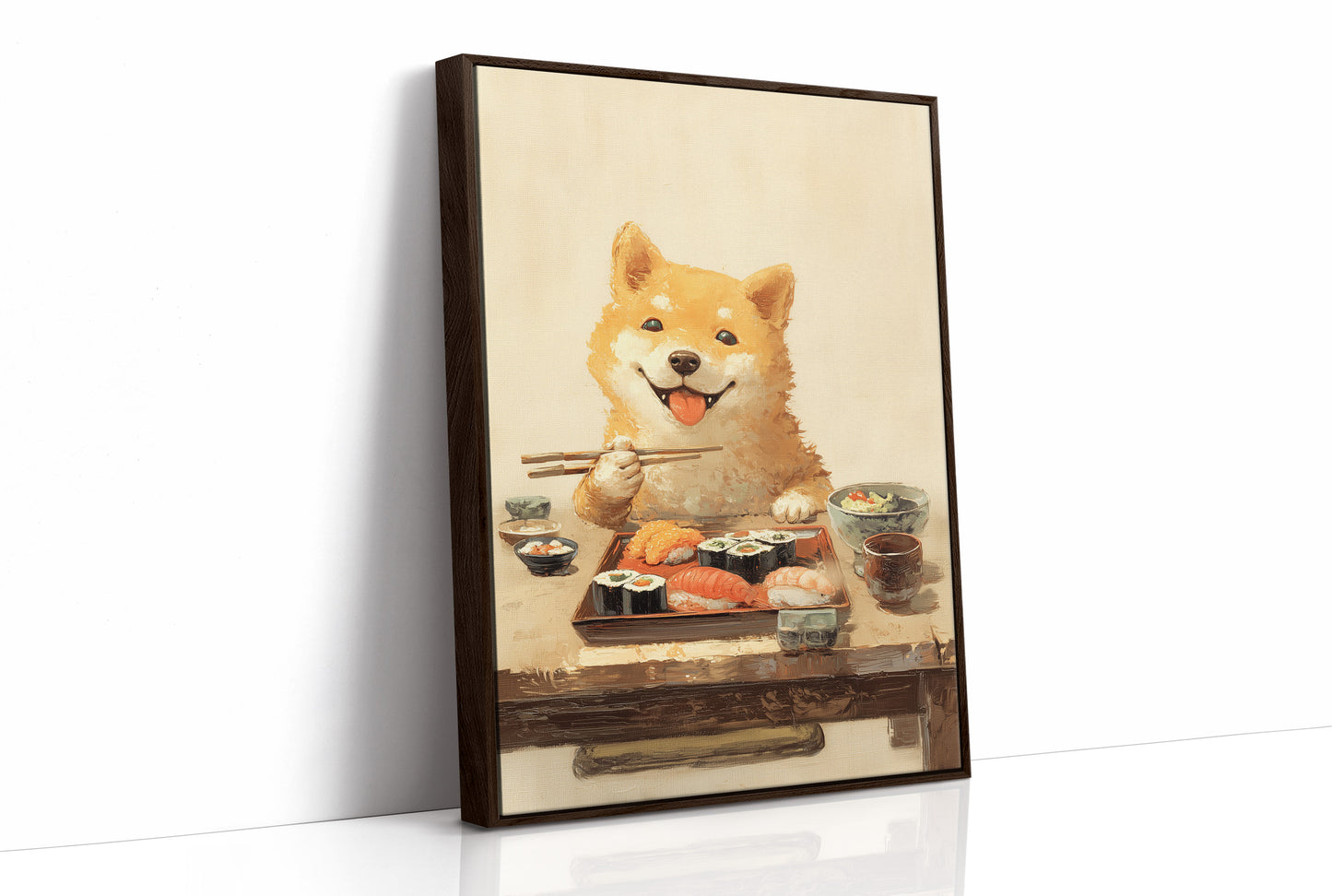 Sushi Night With Happy Shiba