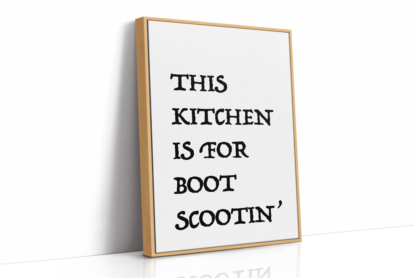 This Kitchen Is for Boot Scootin