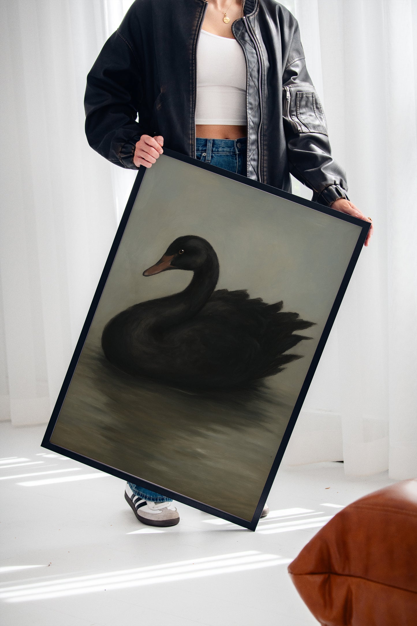 Black Swan on Still Water