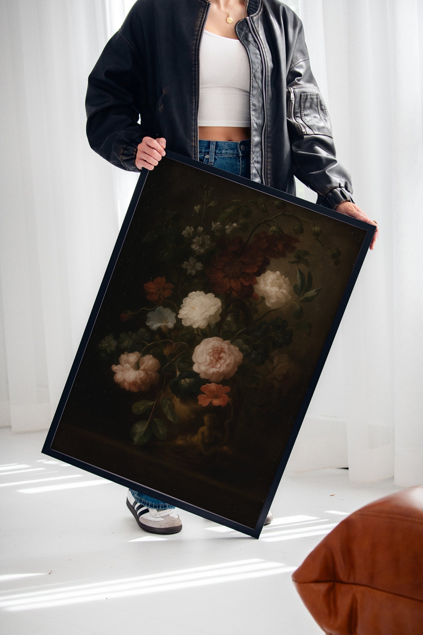 Baroque Vase of Blushing Petals