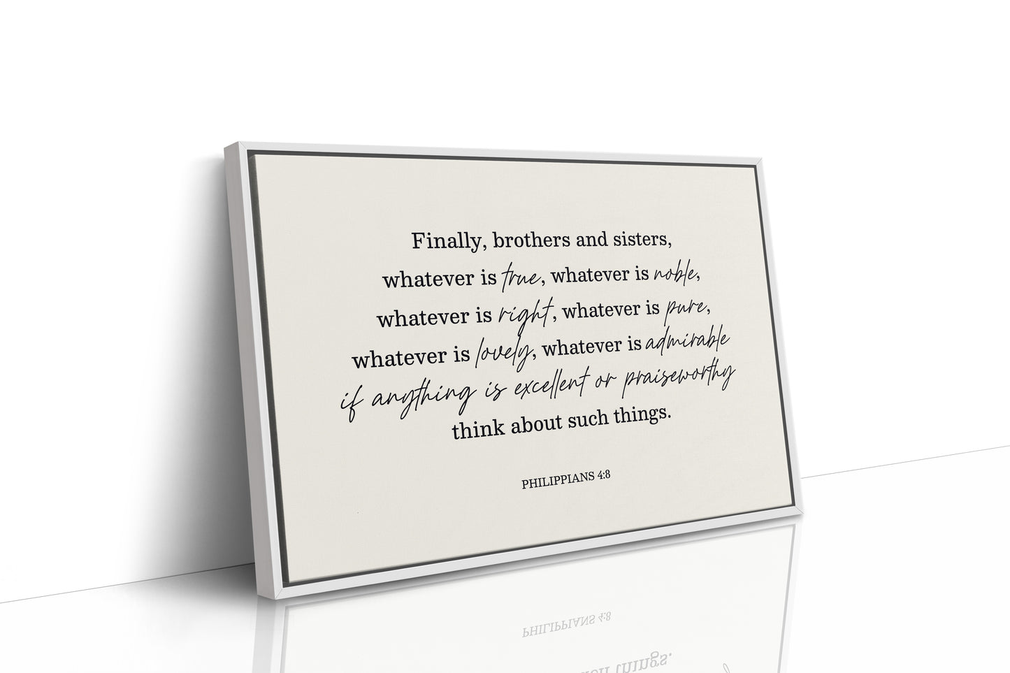 Think on These Things Philippians 4:8 Print