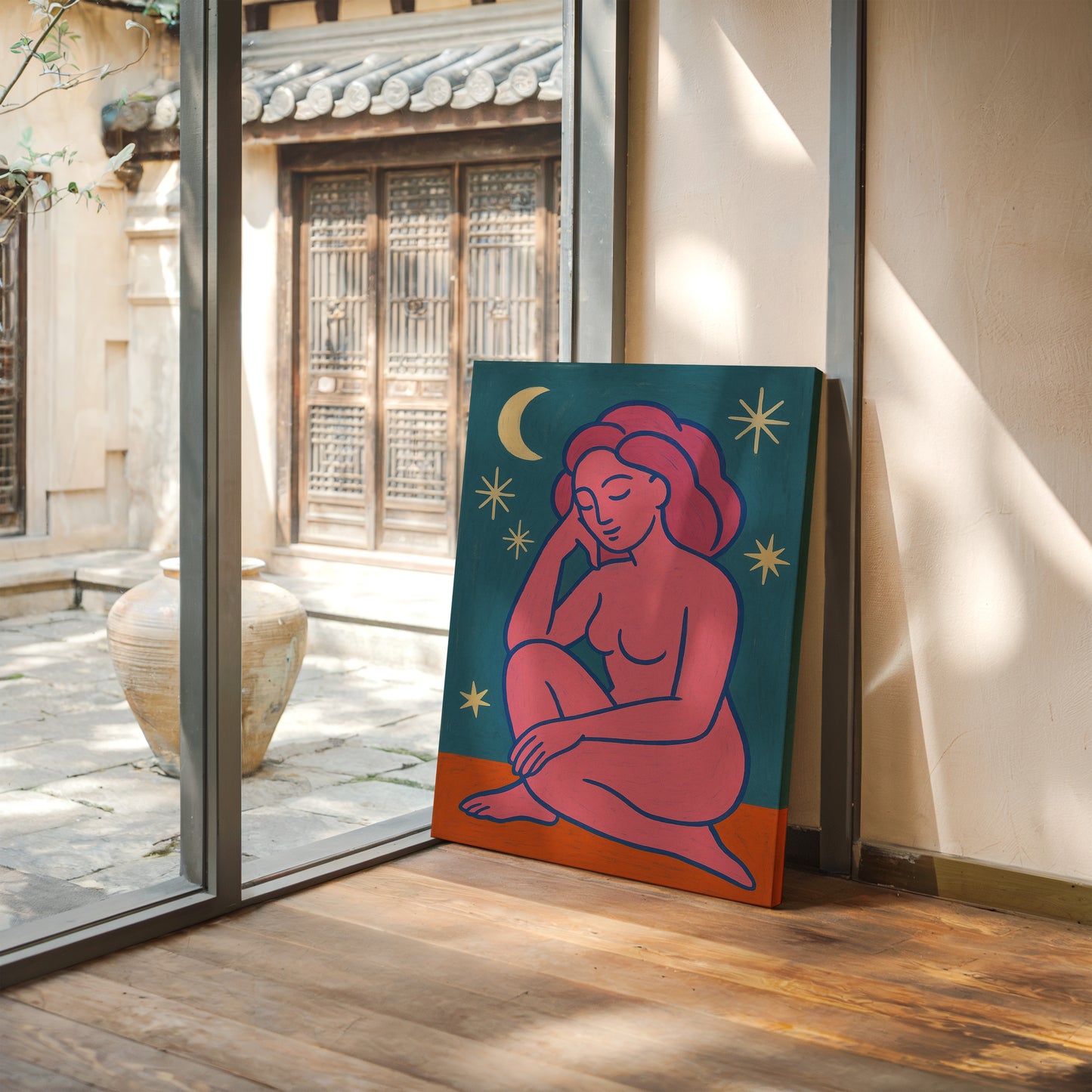 Midnight Muse in Neon Dreams