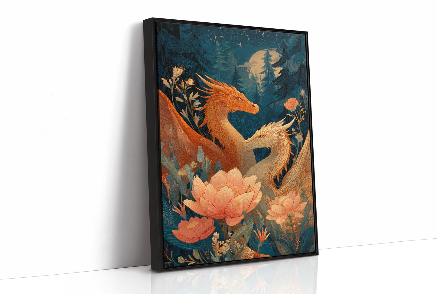 Ancient Scales Among Lotus Blooms
