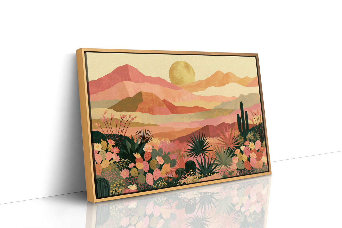 Desert Bloom at Golden Hour