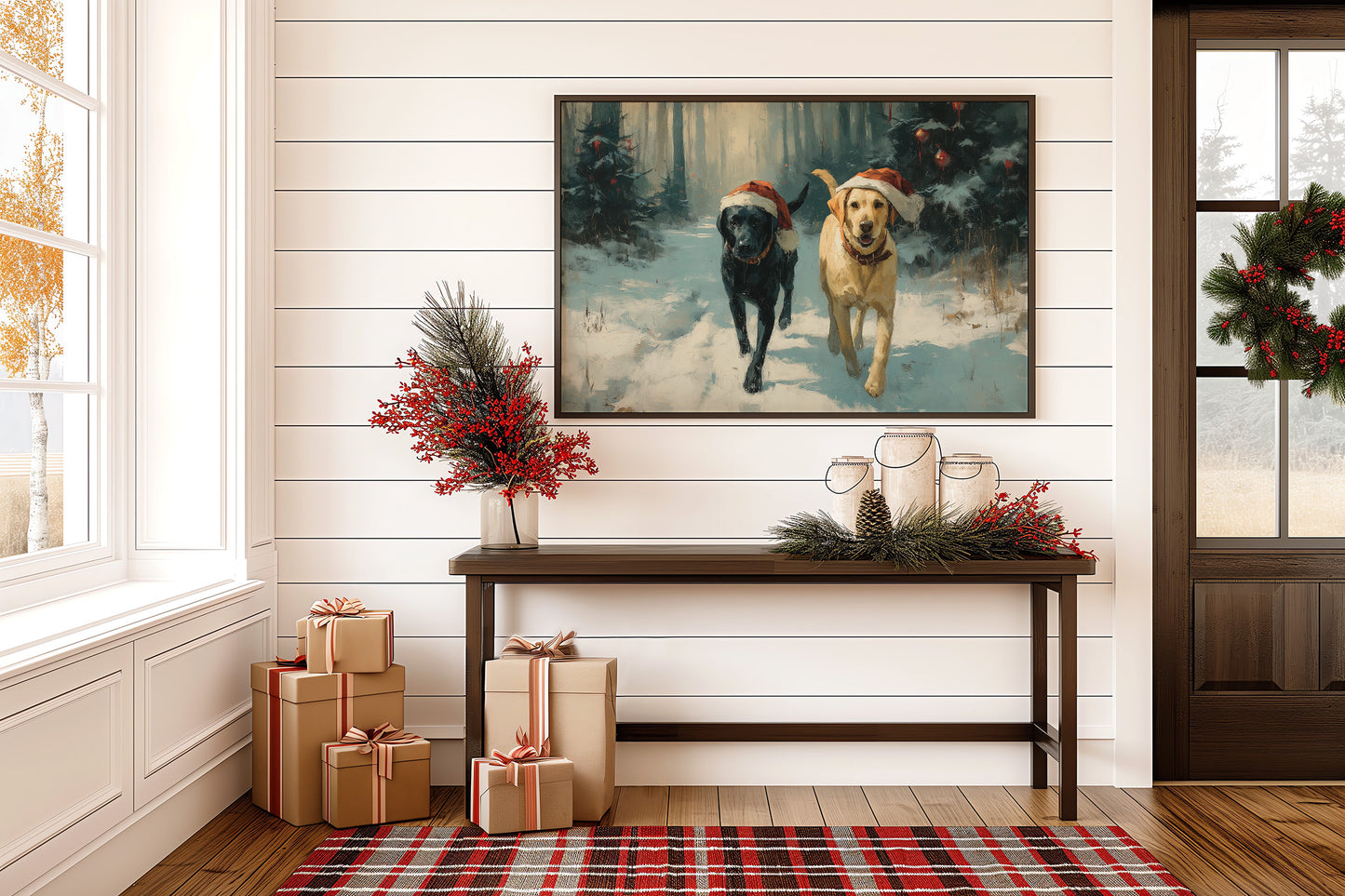 Winter Companions Share Forest Adventures