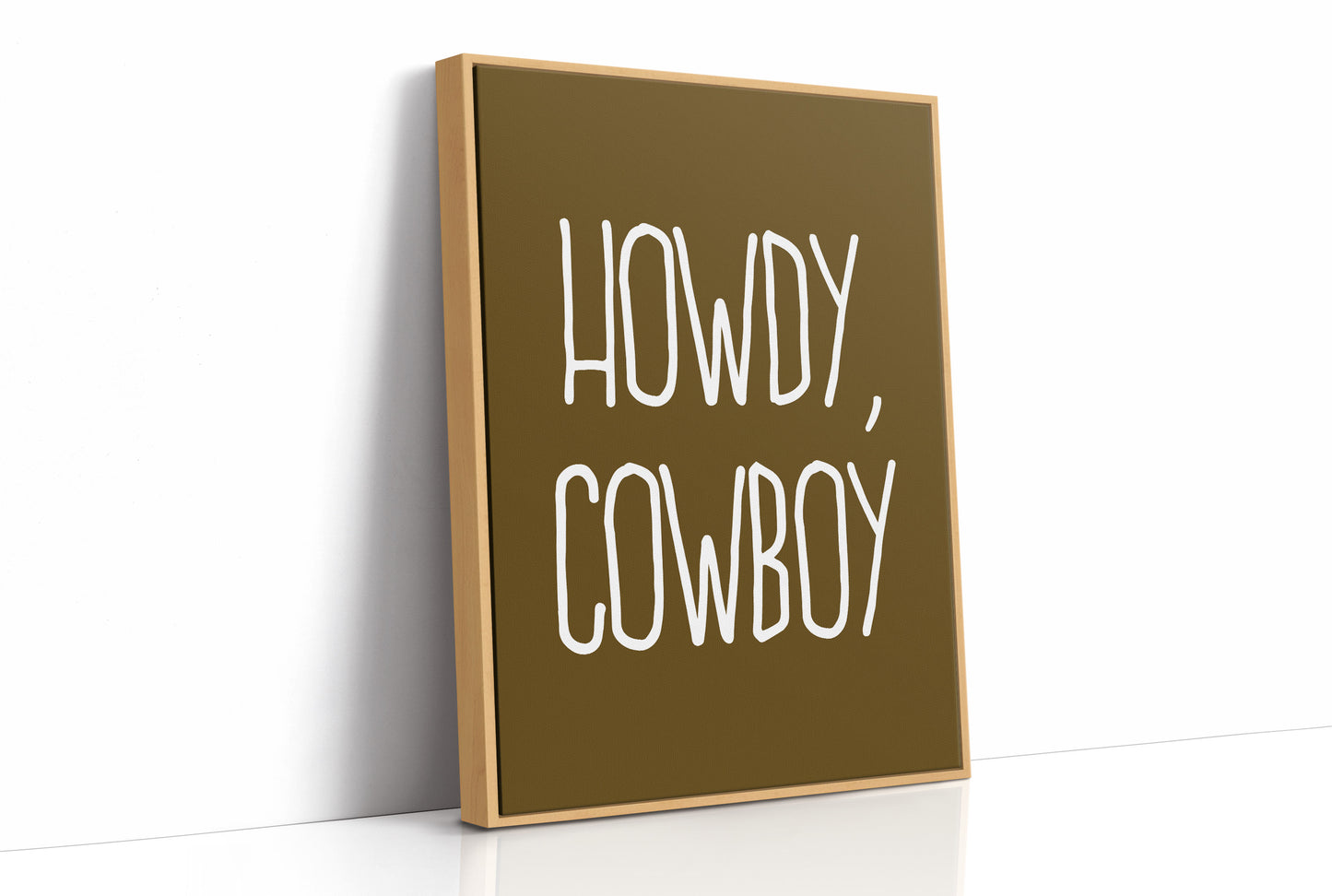 Howdy Cowboy Rustic Wall Art