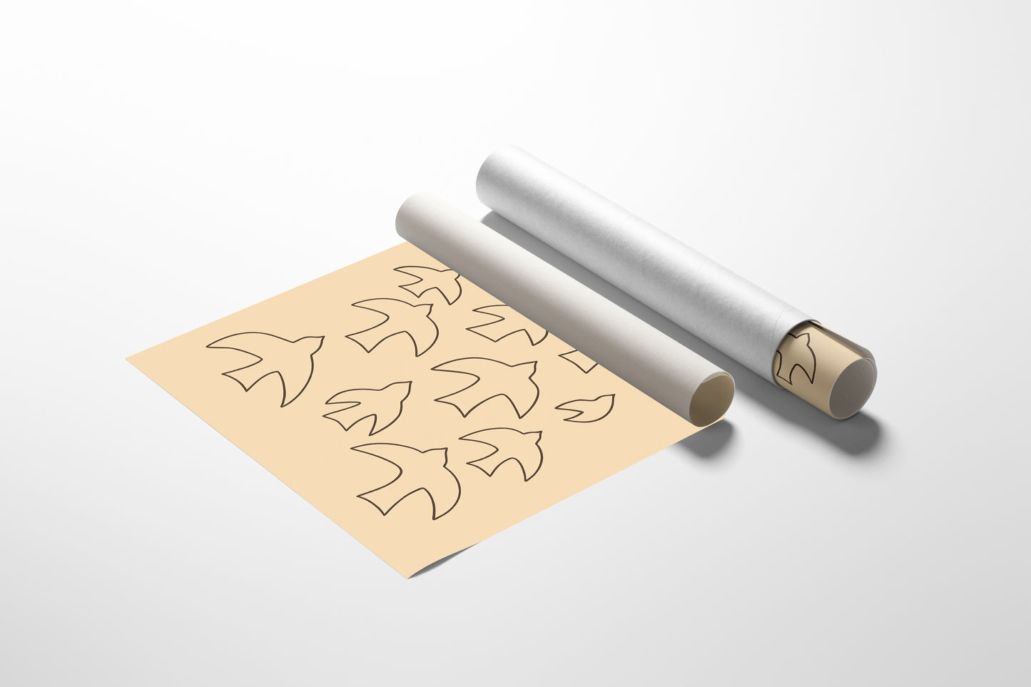 Minimalist Birds in Flight