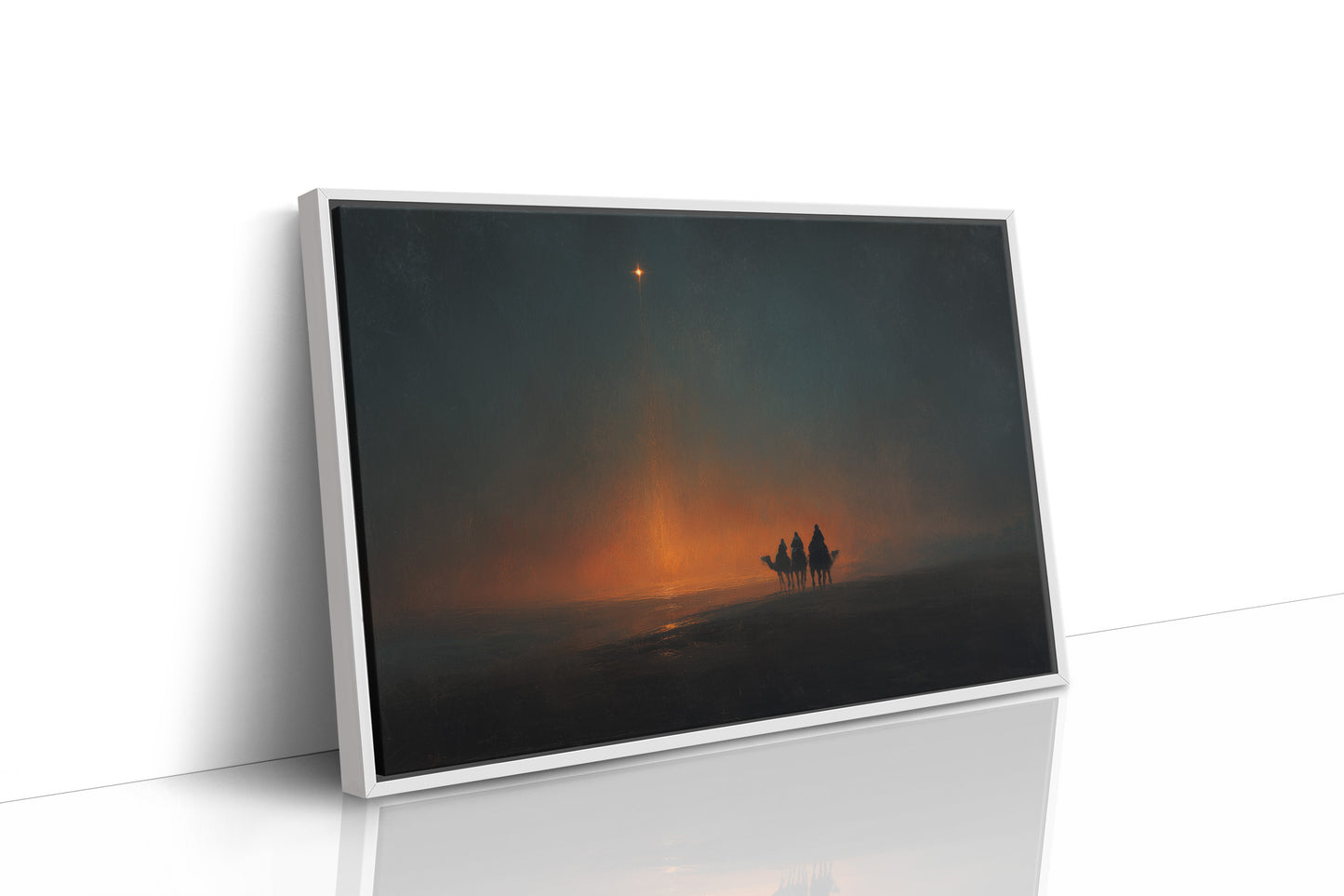 A Distant Light Through Desert Night