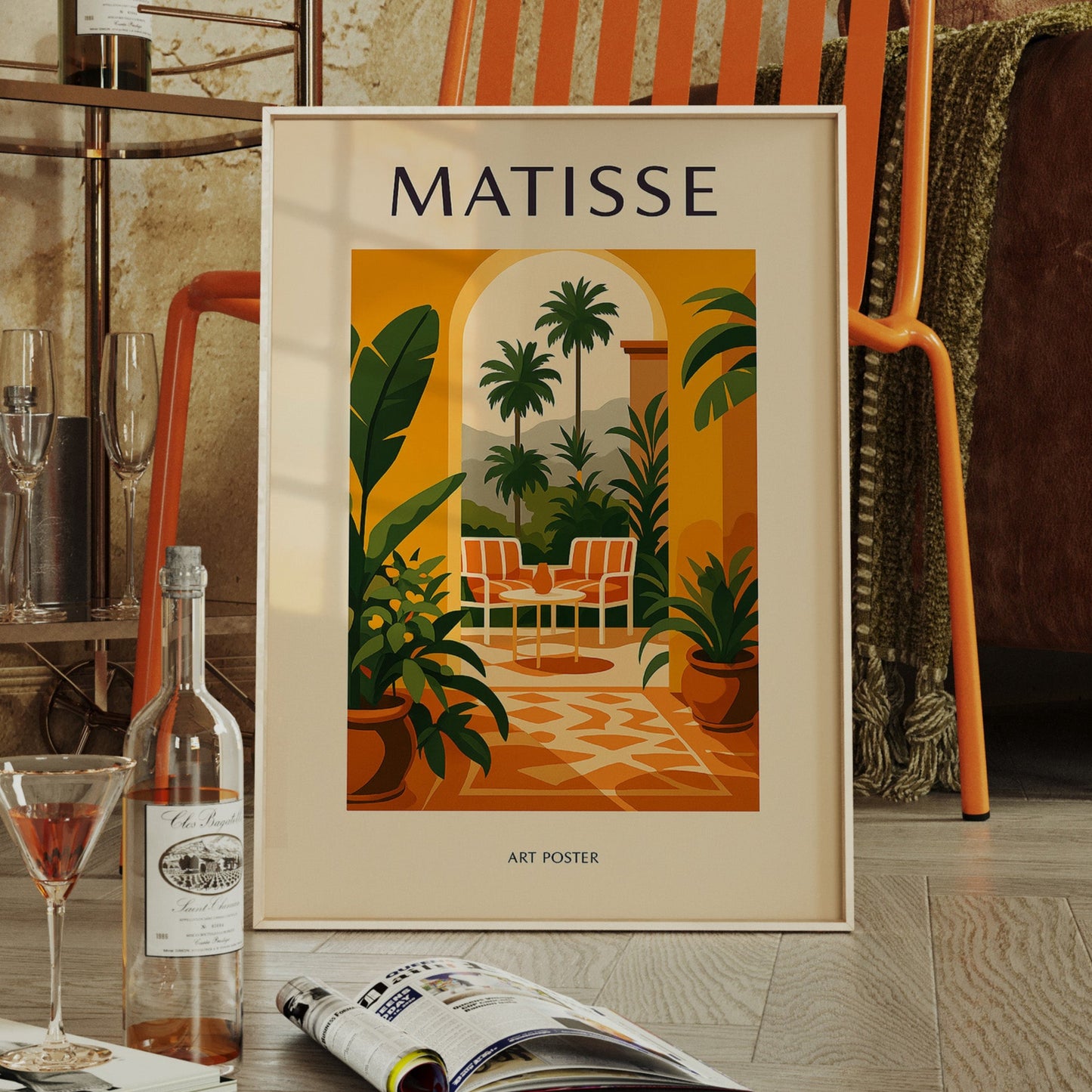 Tropical Archway in Matisse Style