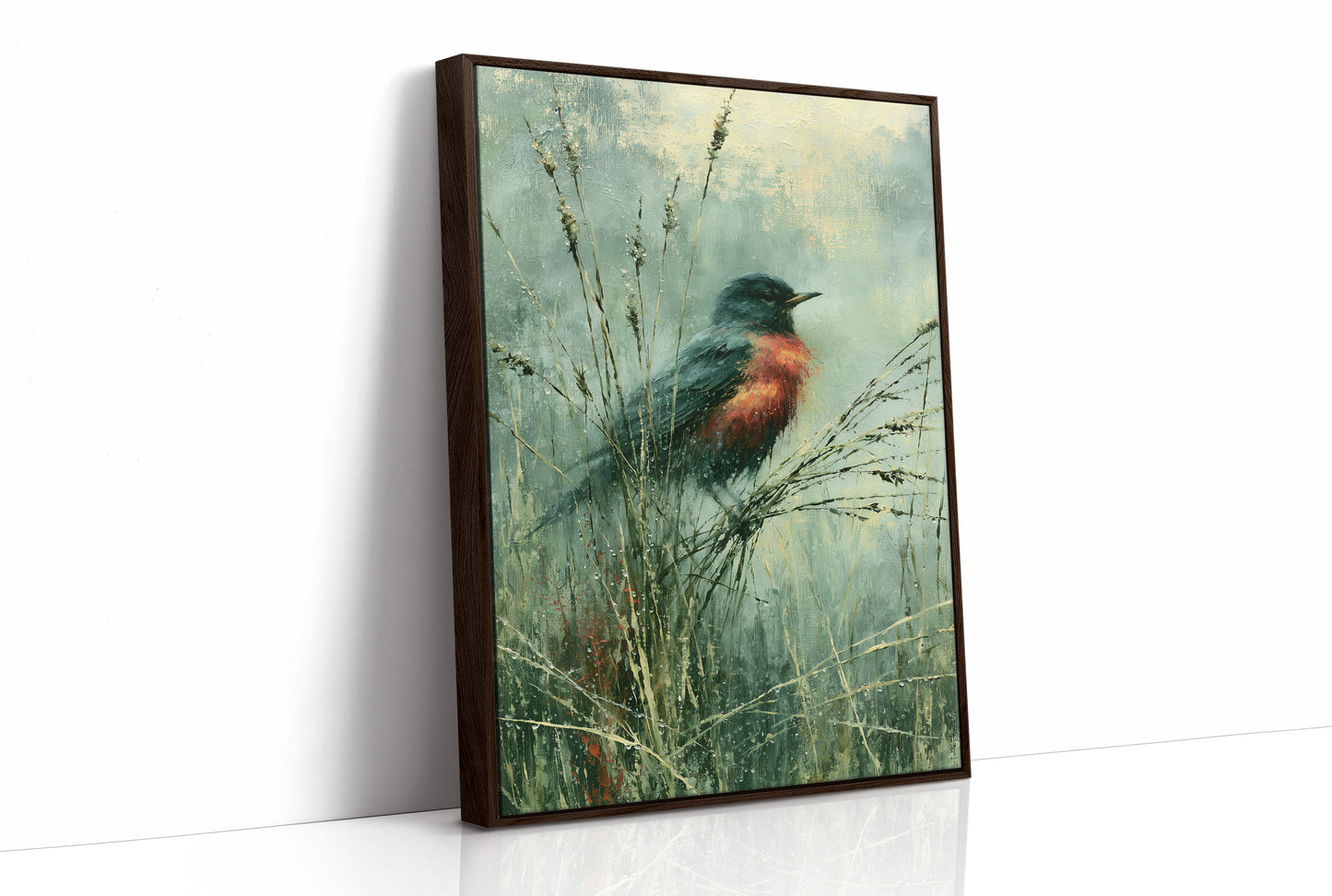 Robin Among the Dewgrass