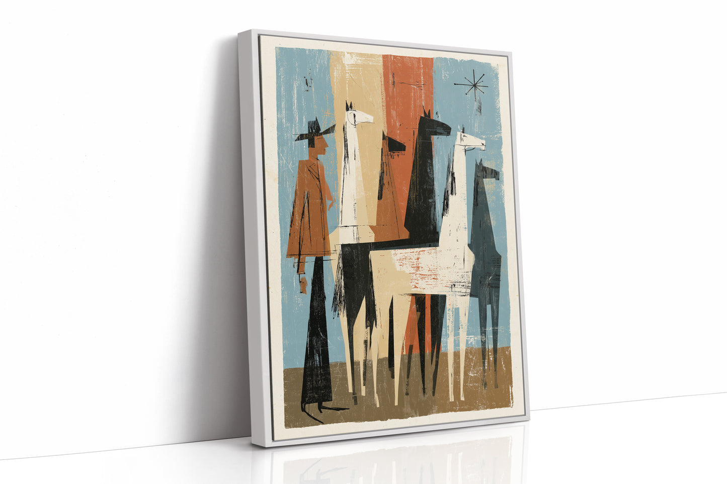 Herd Watcher Mid-Century Print