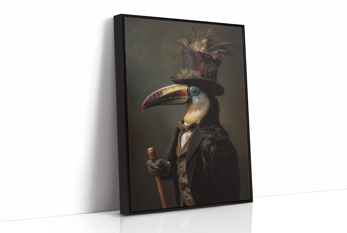 Noble Feathers In Victorian Attire