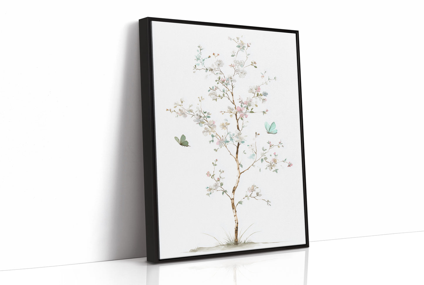Butterflies Dance Through Cherry Light