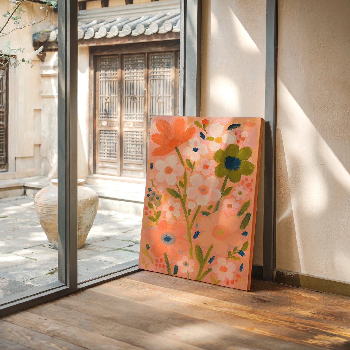 Blush Garden in Full Bloom