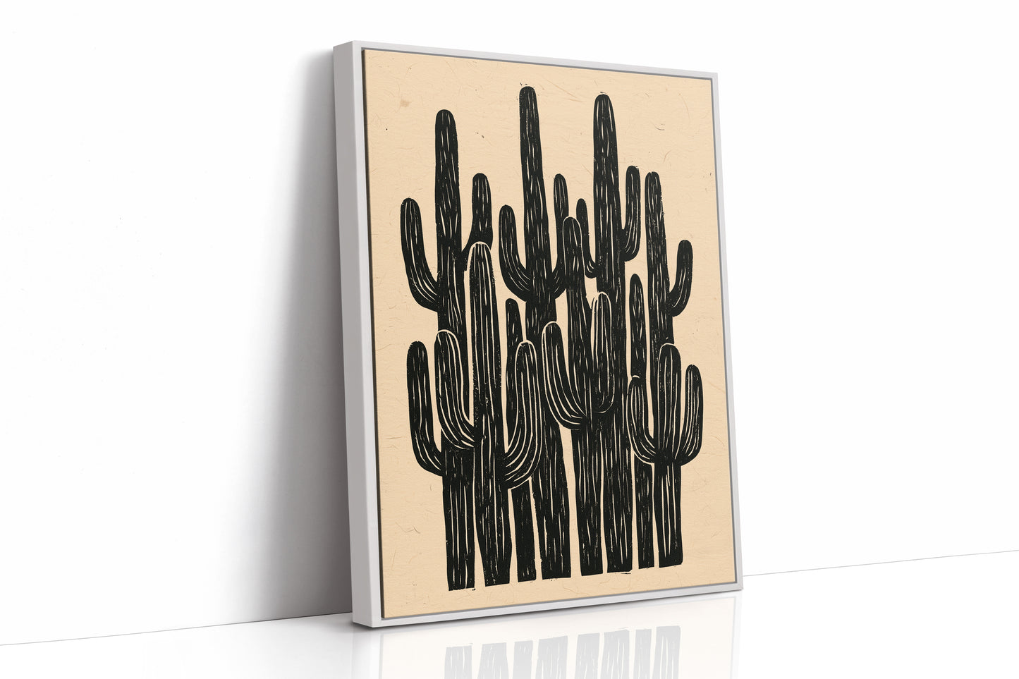 Saguaro Silhouette Block Print