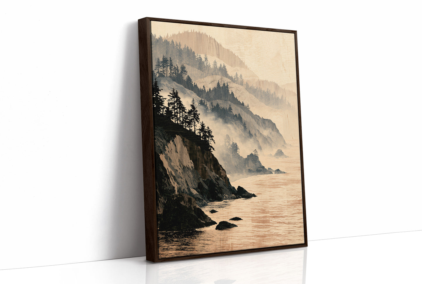 Coastline in Marquetry