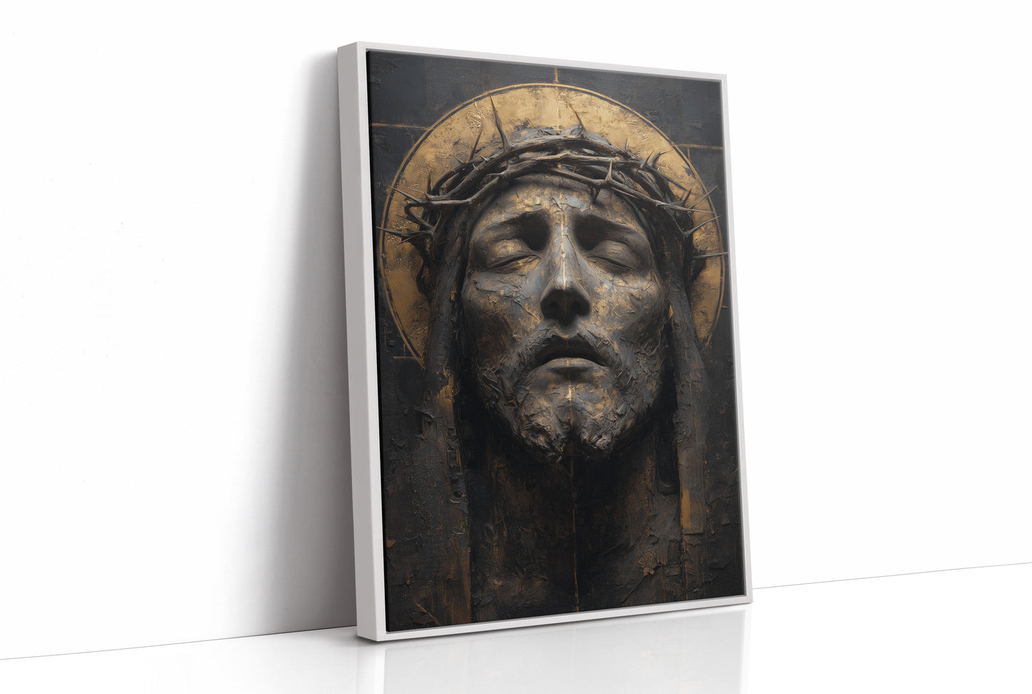 Gilded Sorrow in Sculptural Grace