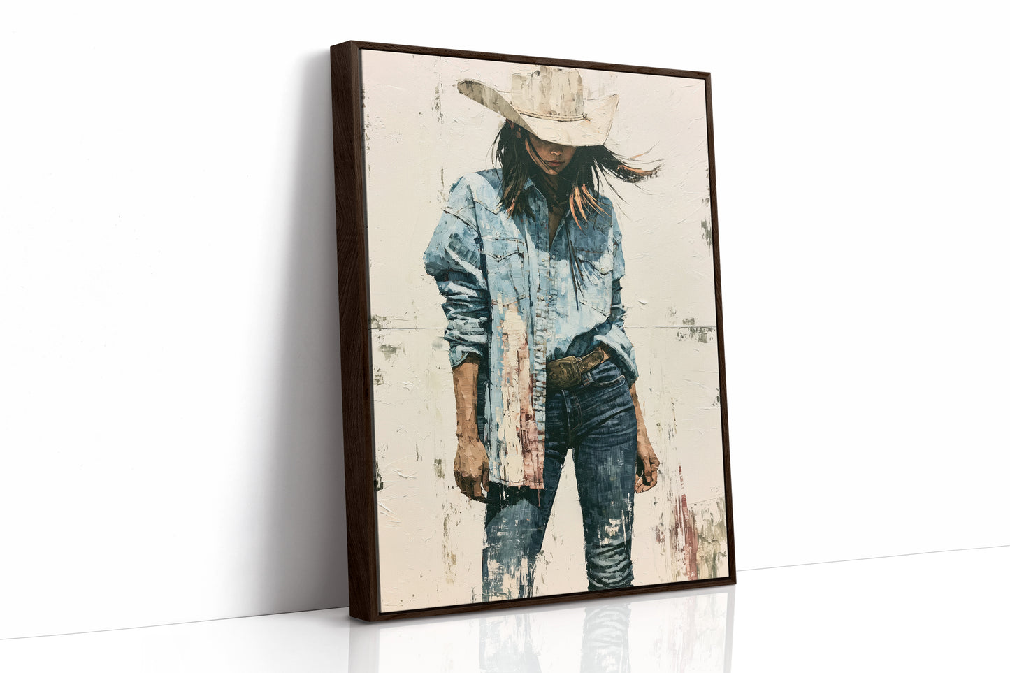 Denim, Dust, and a Wide Brim