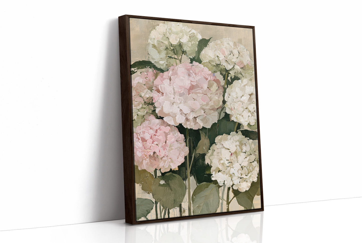 Hydrangeas in Blush and Cream