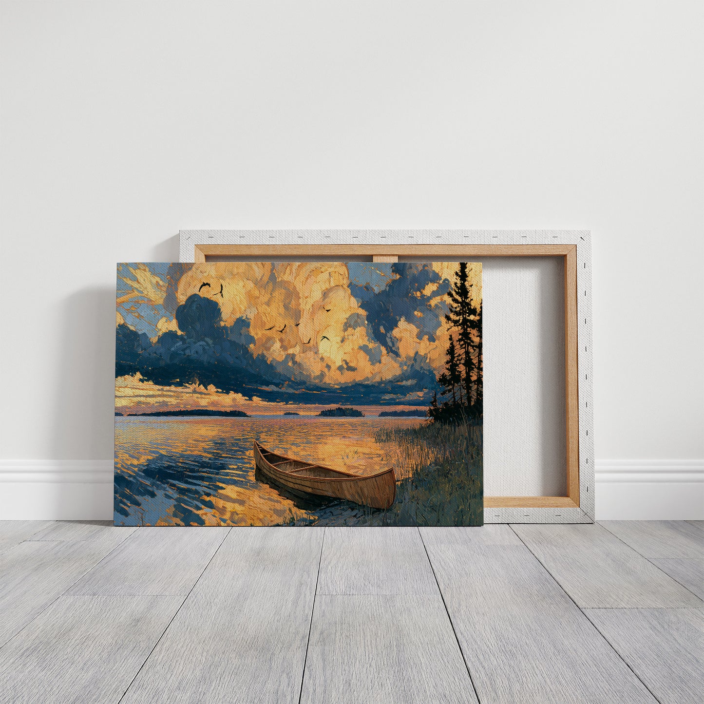 Canoe, Sky on Fire