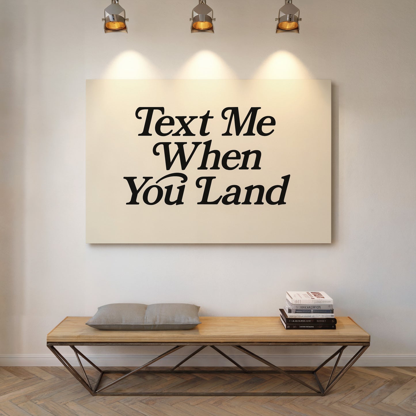 Text Me When You Land Serif Print