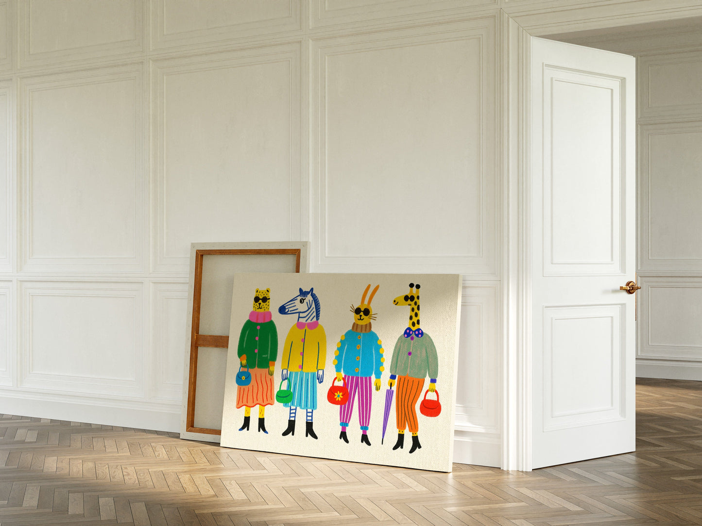 The Fashion Herd – Stylish Animal Friends Wall Art