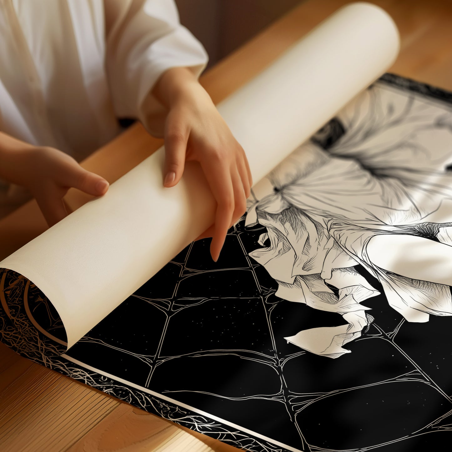 She Dances Between Silk Threads