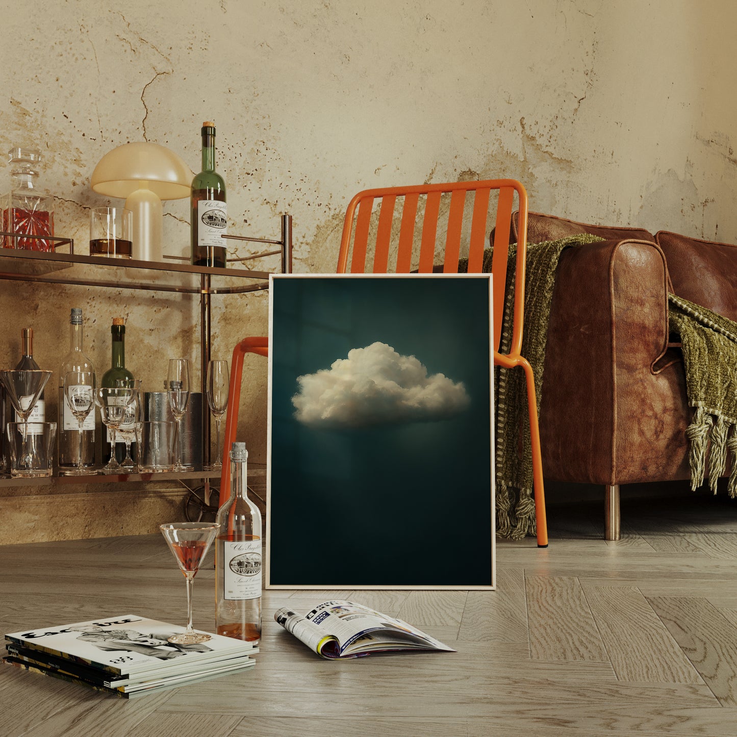 Solitary Cloud in Still Air