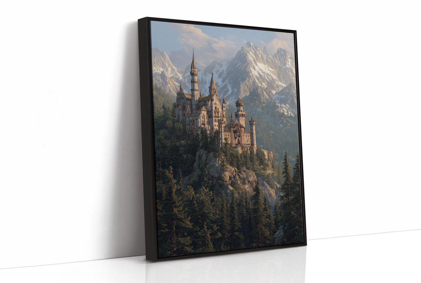 Alpine Fortress Crowns Misty Peaks
