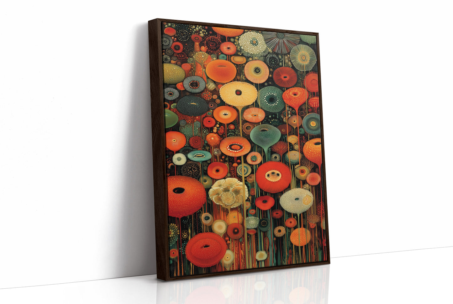 Midnight Garden Blooms In Fire