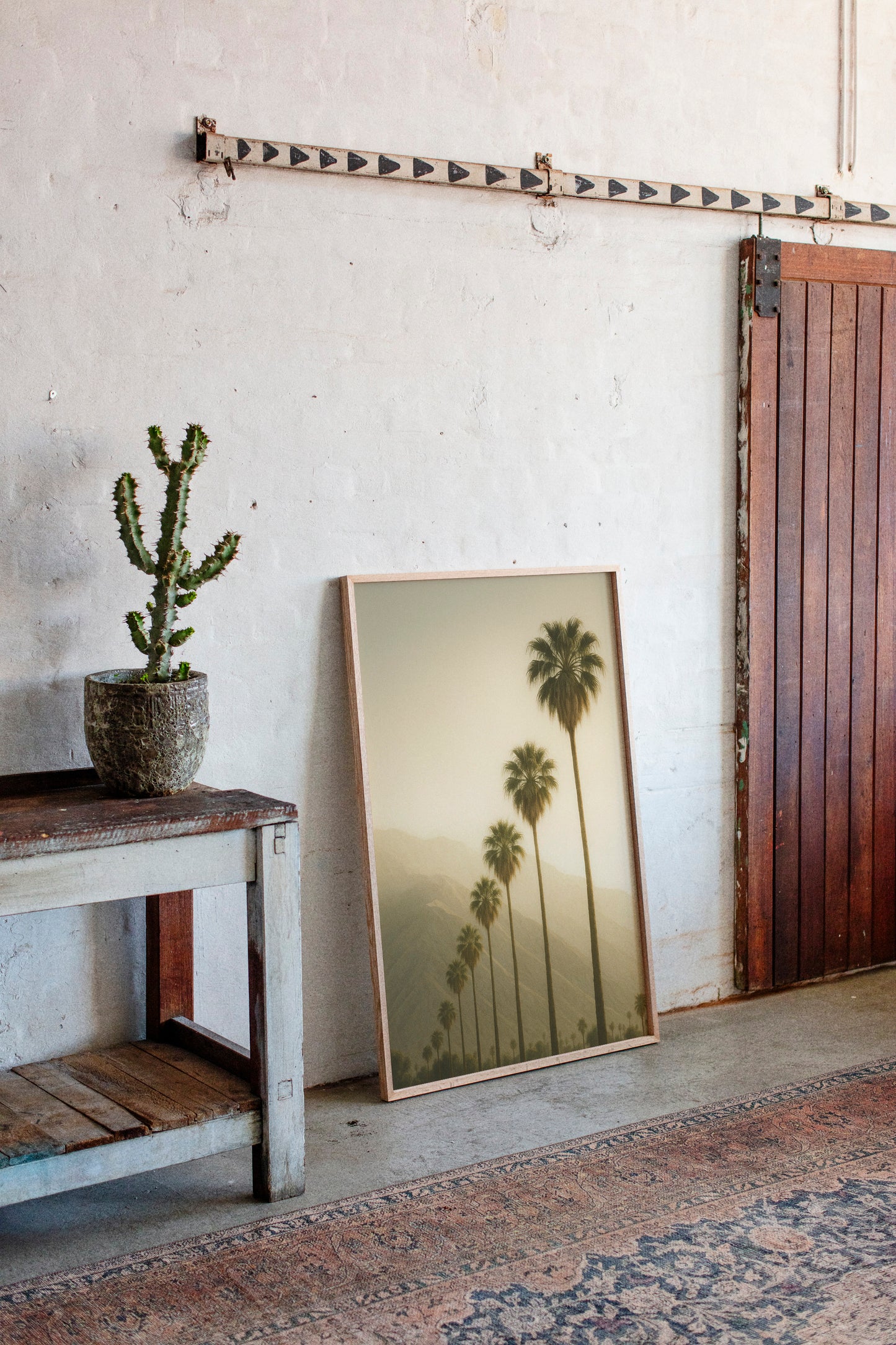 Desert Palms at Dusk