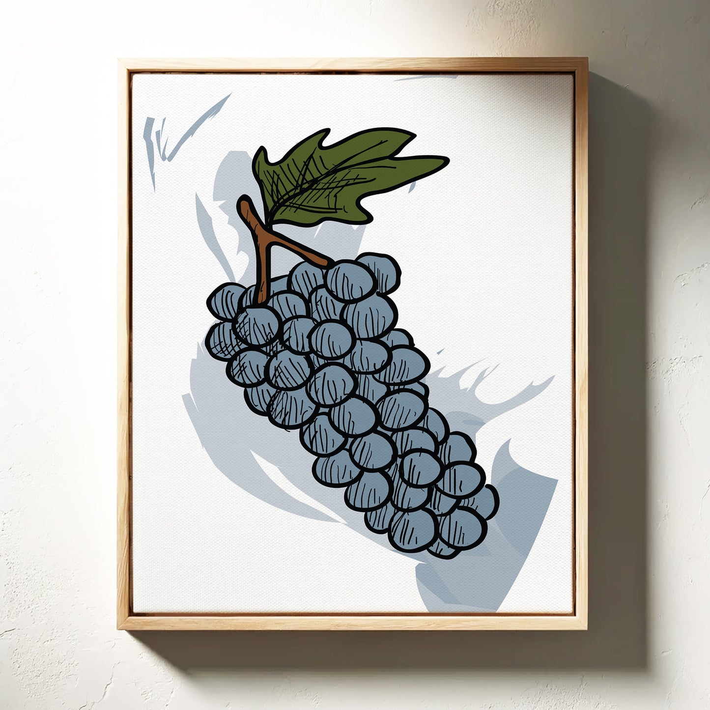 Vineyard Sketches In Steel Blue