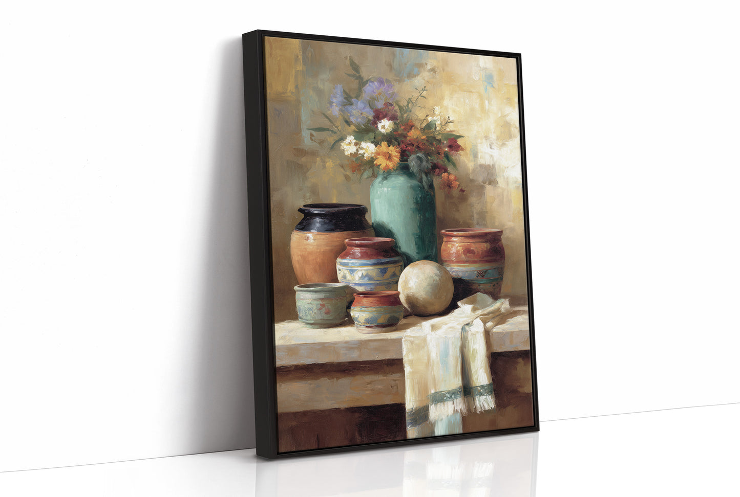 Pottery Gathers Wildflowers At Dawn