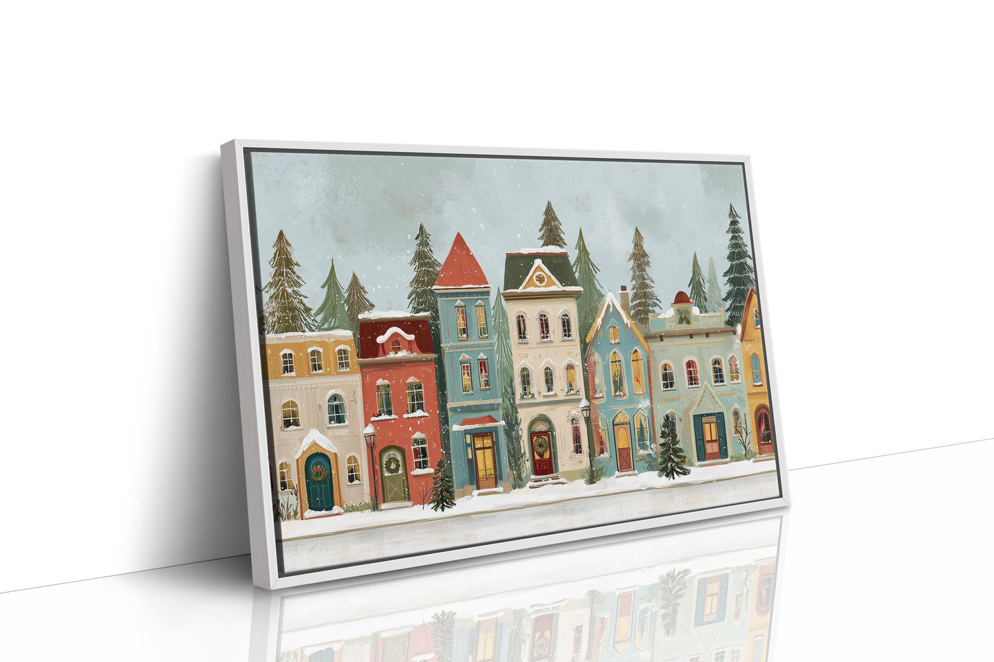 Whimsical Village Embraces Winter's Charm