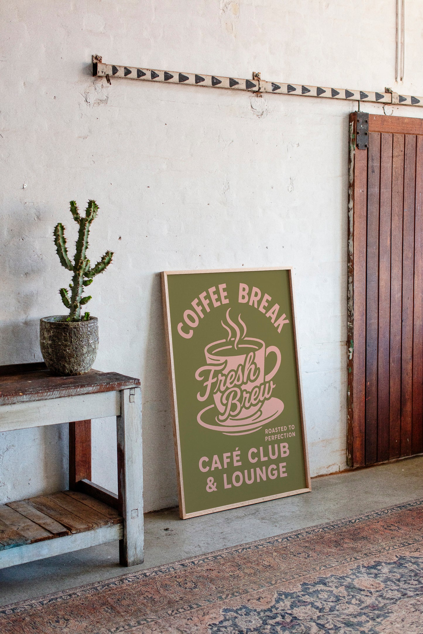 Fresh Brew Retro Coffee Poster